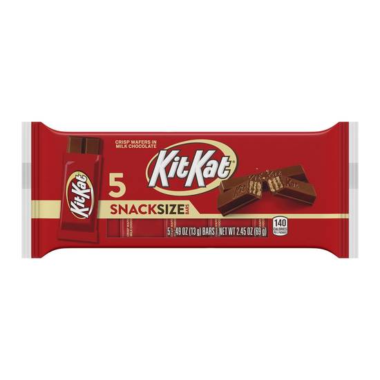 Order KIT KAT Milk Chocolate Snack Size Wafer Candy, 5 CT food online from CVS store, FOUNTAIN HILLS on bringmethat.com