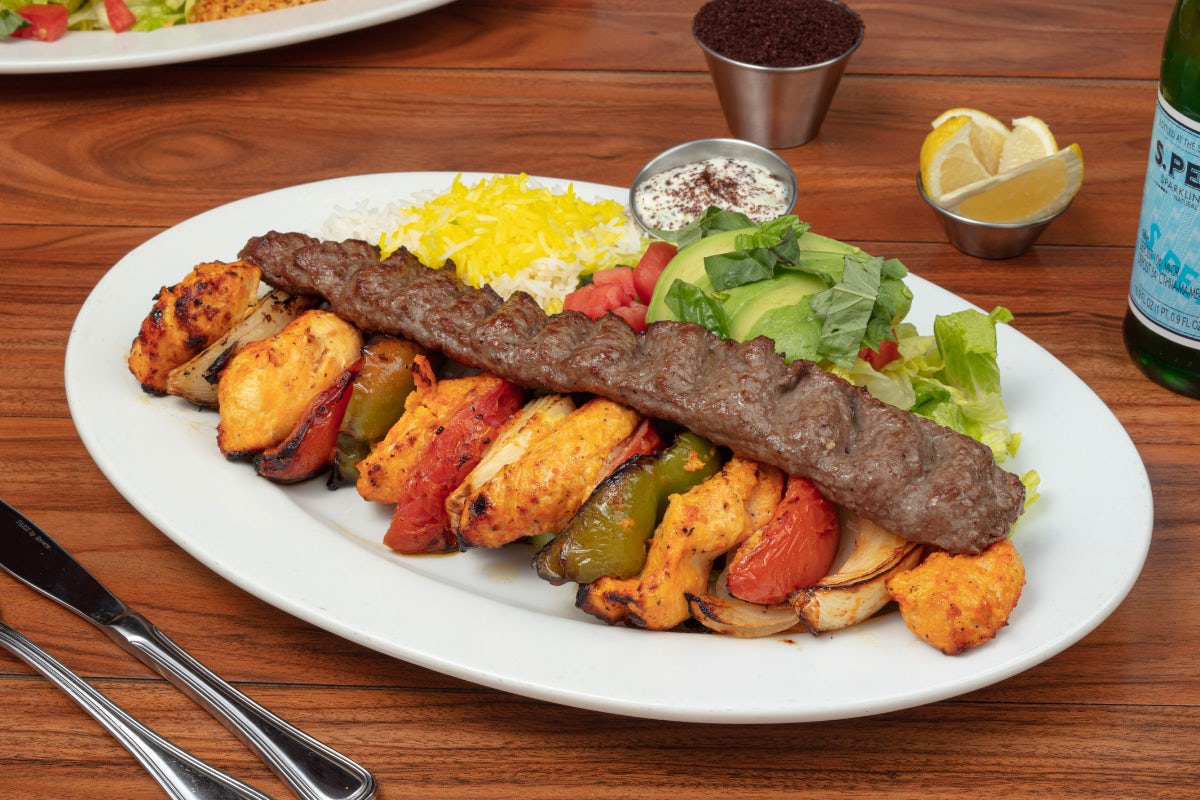 Order Combo Kabob food online from Panini Kabob Grill store, Los Angeles on bringmethat.com