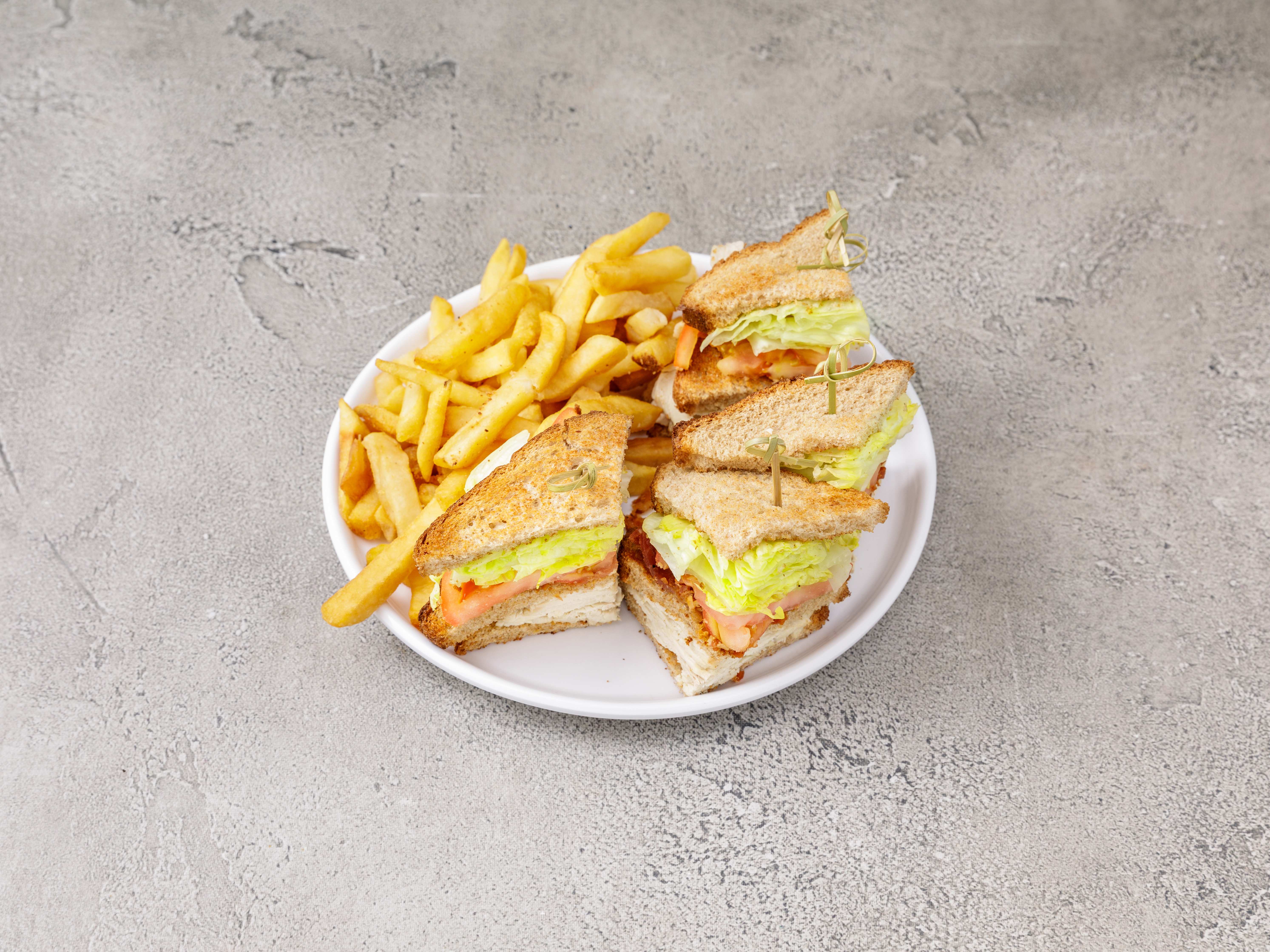 Order Classic Club Sandwich food online from The red flame store, New York on bringmethat.com