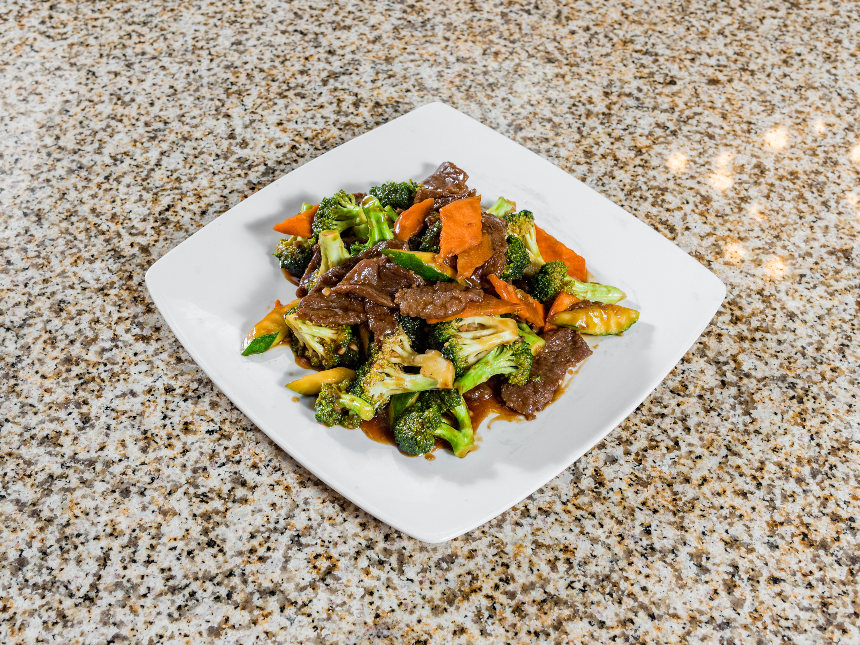 Order 2. Beef with Broccoli food online from Lulu Kitchen store, Albuquerque on bringmethat.com