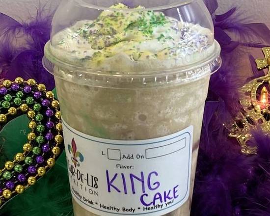 Order King Cake Shake food online from Fleur-De-Lis Nutrition store, New Orleans on bringmethat.com