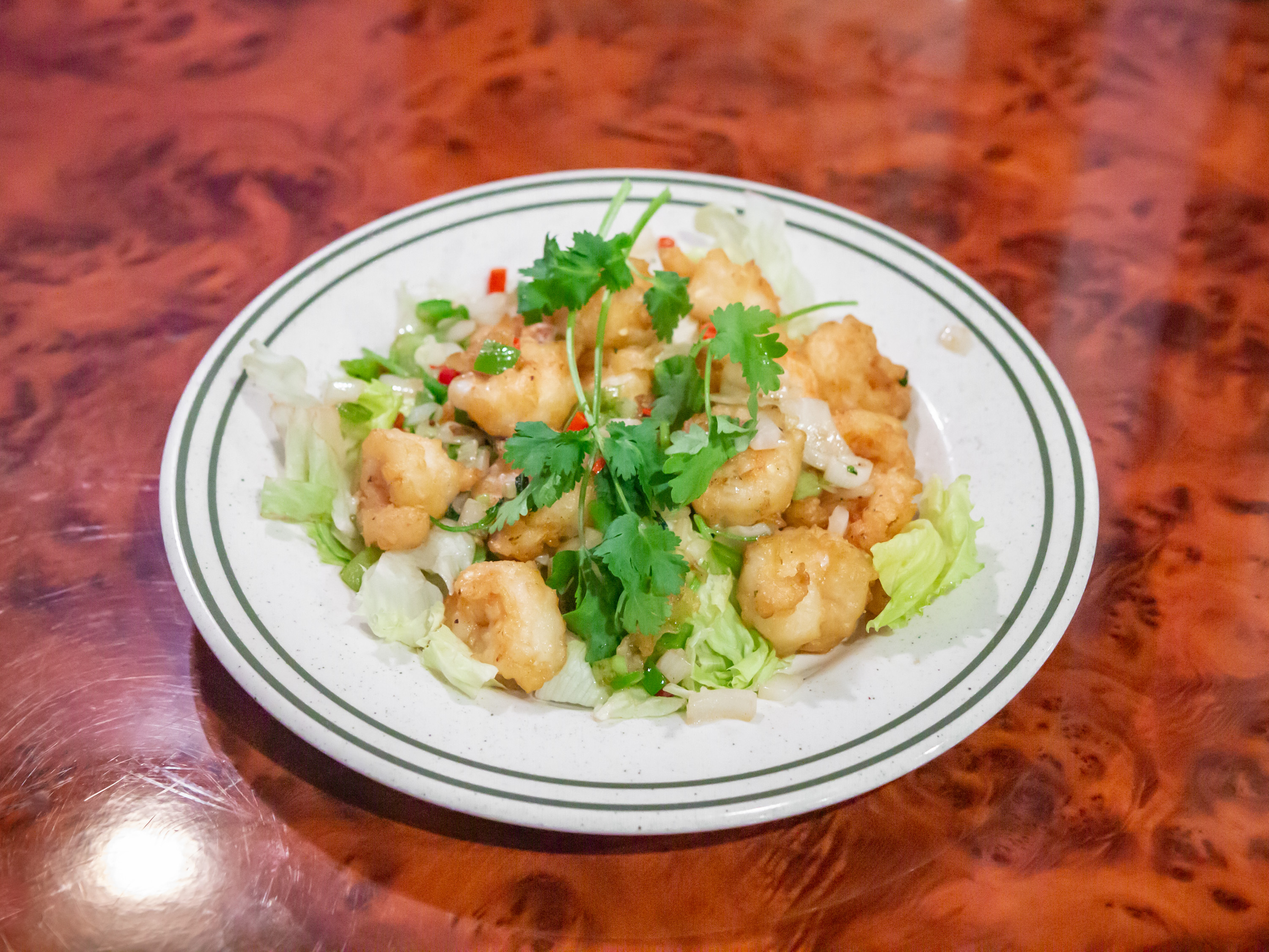 Order Salt and Pepper Jumbo Shrimp 椒鹽蝦球 food online from Blue Gibbon Chinese Restaurant store, Cincinnati on bringmethat.com