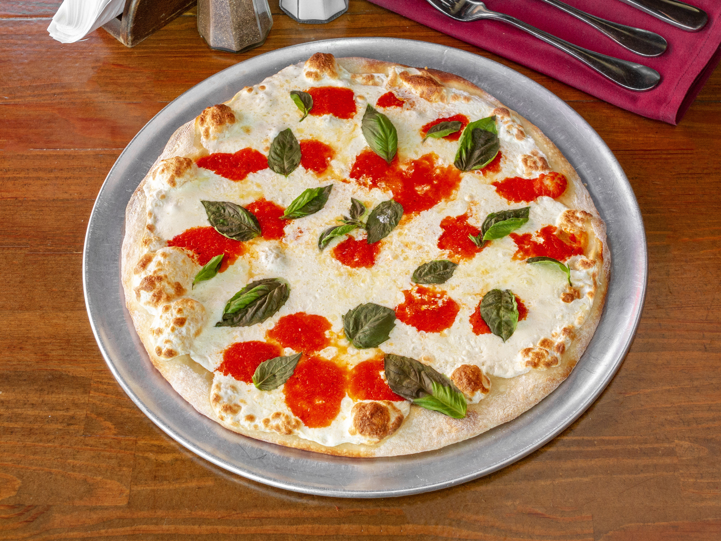 Order Margherita Pizza 12'' food online from Marmaris Cafe store, Edgewater on bringmethat.com