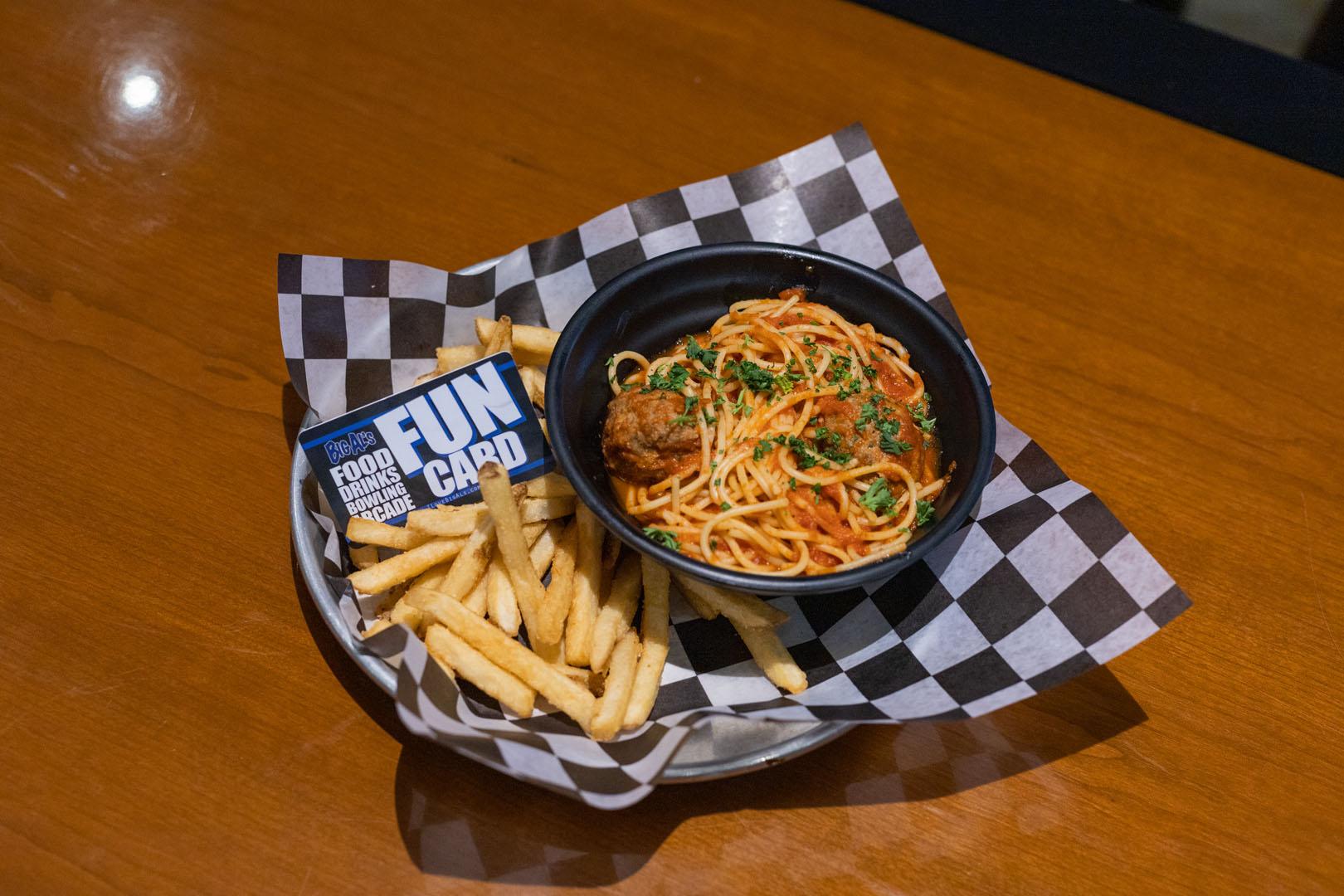 Order Kids Spaghetti & Meatballs food online from Big Al's store, Vancouver on bringmethat.com