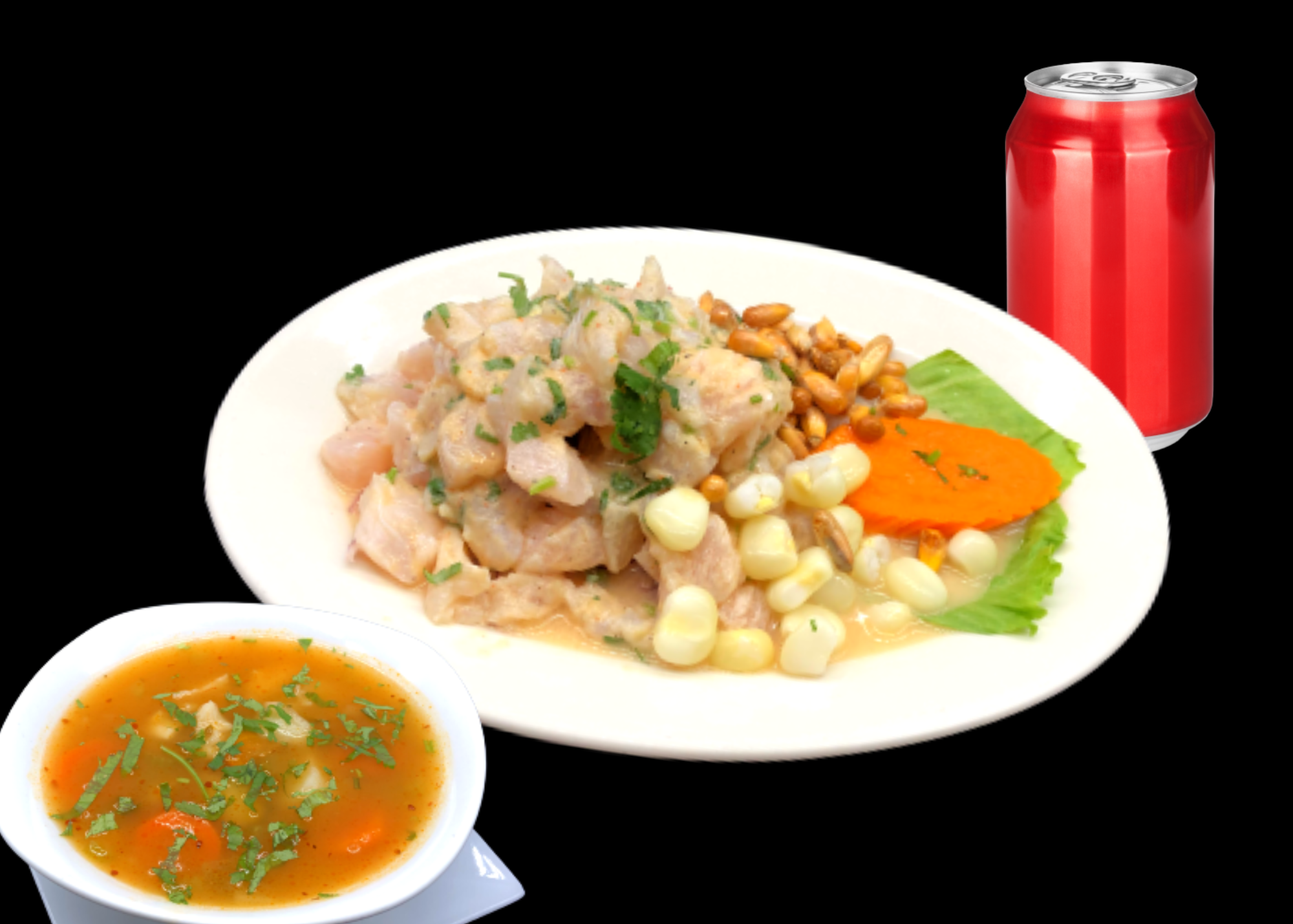 Order Pescado Ceviche Lunch Special food online from Salsa Y Brasa Restaurant store, New Rochelle on bringmethat.com