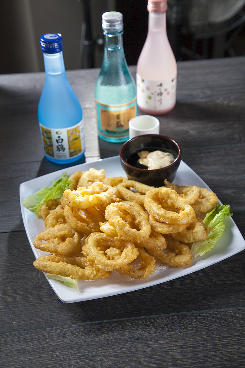 Order A9. Calamari Rings food online from Sake Sushi Japanese store, Montrose on bringmethat.com