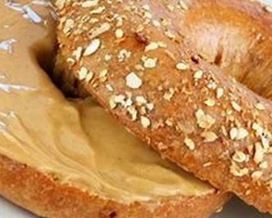 Order Peanut Butter Bagel food online from Shayna's Place store, Dallas on bringmethat.com