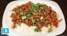 Order R3. Minced Beef on Rice 免治牛肉飯 food online from Good Children store, Westmont on bringmethat.com