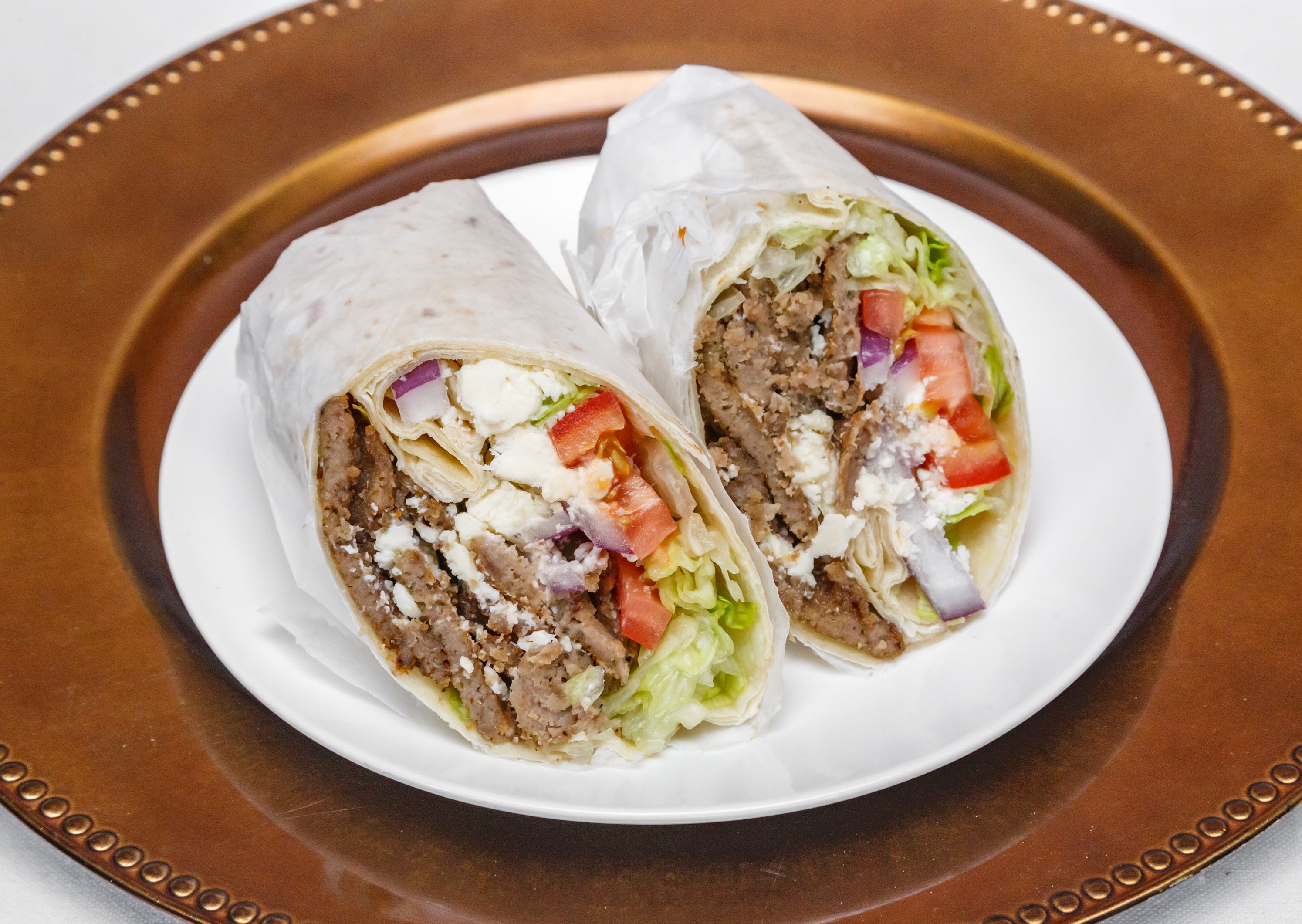 Order Gyro Wrap food online from Olive Mediterranean store, Pittsburgh on bringmethat.com