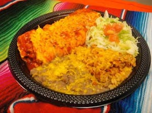 Order Monday Burrito Plate food online from Perico's store, Albuquerque on bringmethat.com