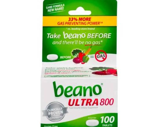 Order Beano Ultra 800 100 ct food online from McLean Ave Pharmacy store, Yonkers on bringmethat.com