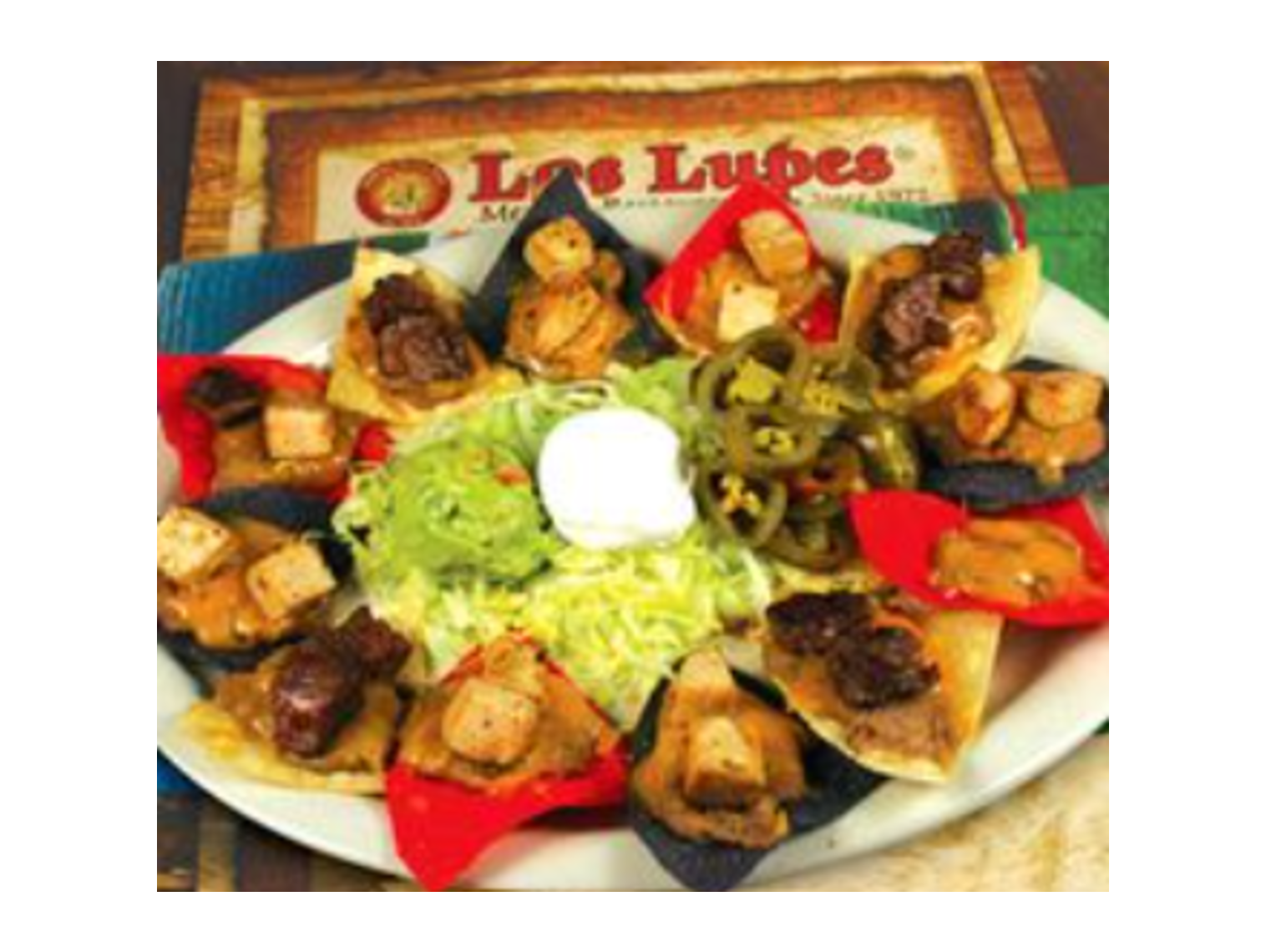 Order Nachos Al Carbon food online from Los Lupes store, Addison on bringmethat.com