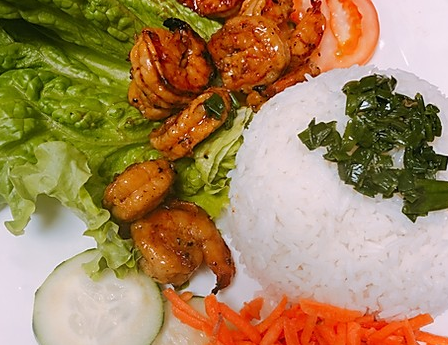 Order Char Grilled Shrimp food online from Saigon Usa Pho & Grill store, The Woodlands on bringmethat.com