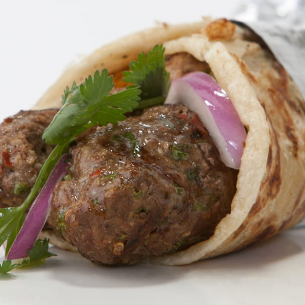 Order Beef Kabob Wrap food online from Pizza Italia store, North Hollywood on bringmethat.com