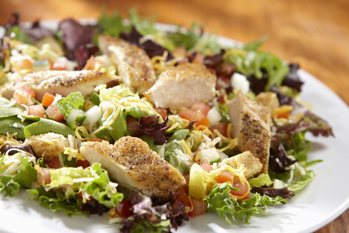 Order Chicken Garden Salad food online from Hooters store, Riverside on bringmethat.com