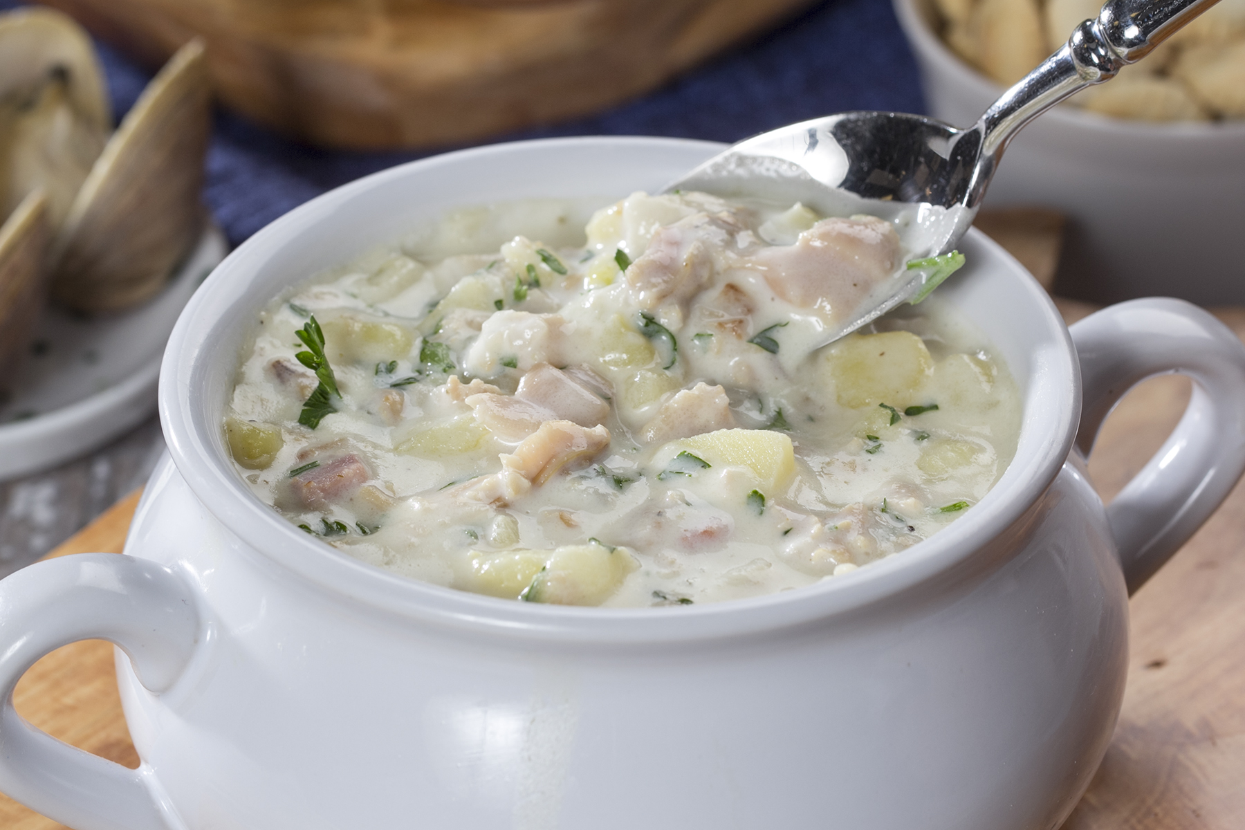 Order New England Clam Chowder Soup food online from Bag O Crab store, Merced on bringmethat.com
