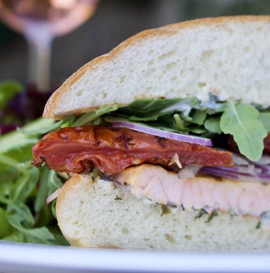Order SALMON SANDWICH (LUNCH) food online from La Scala store, Beverly Hills on bringmethat.com