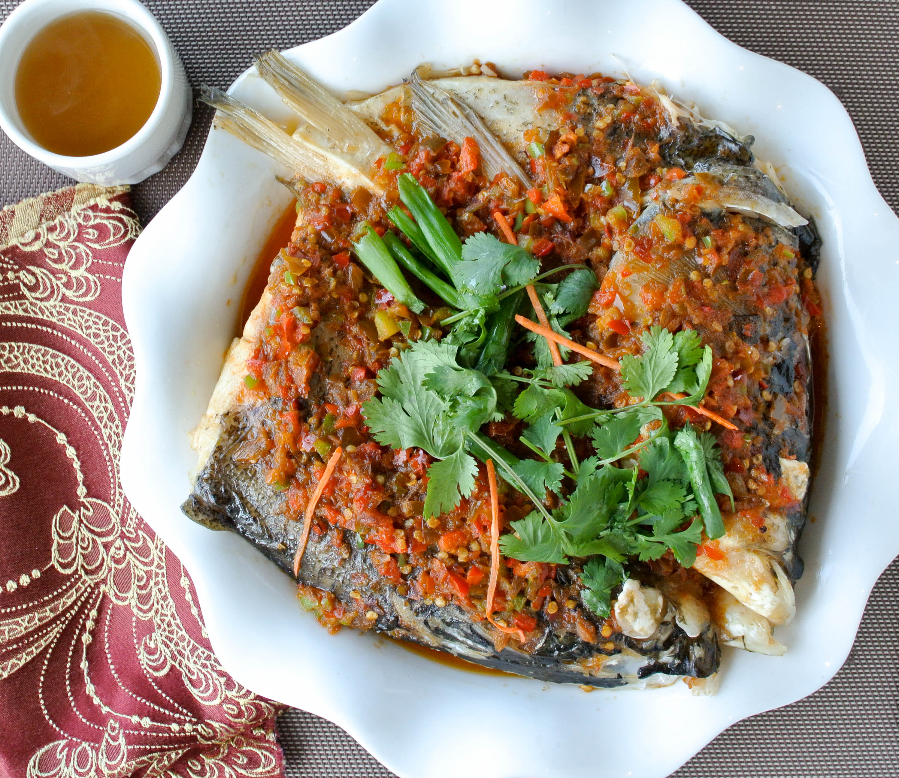 Order Chili Pepper Fish Head 剁椒魚頭 food online from Fey Restaurant store, Menlo Park on bringmethat.com