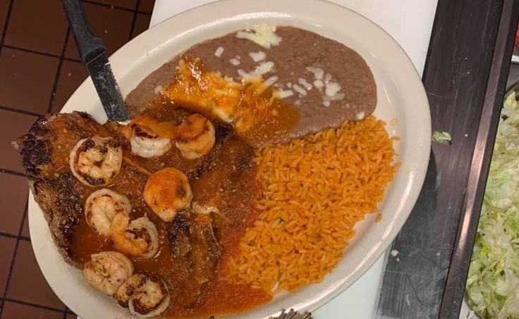 Order Steak and Shrimp food online from La Pinata Mexican Bar & Grill store, Knoxville on bringmethat.com