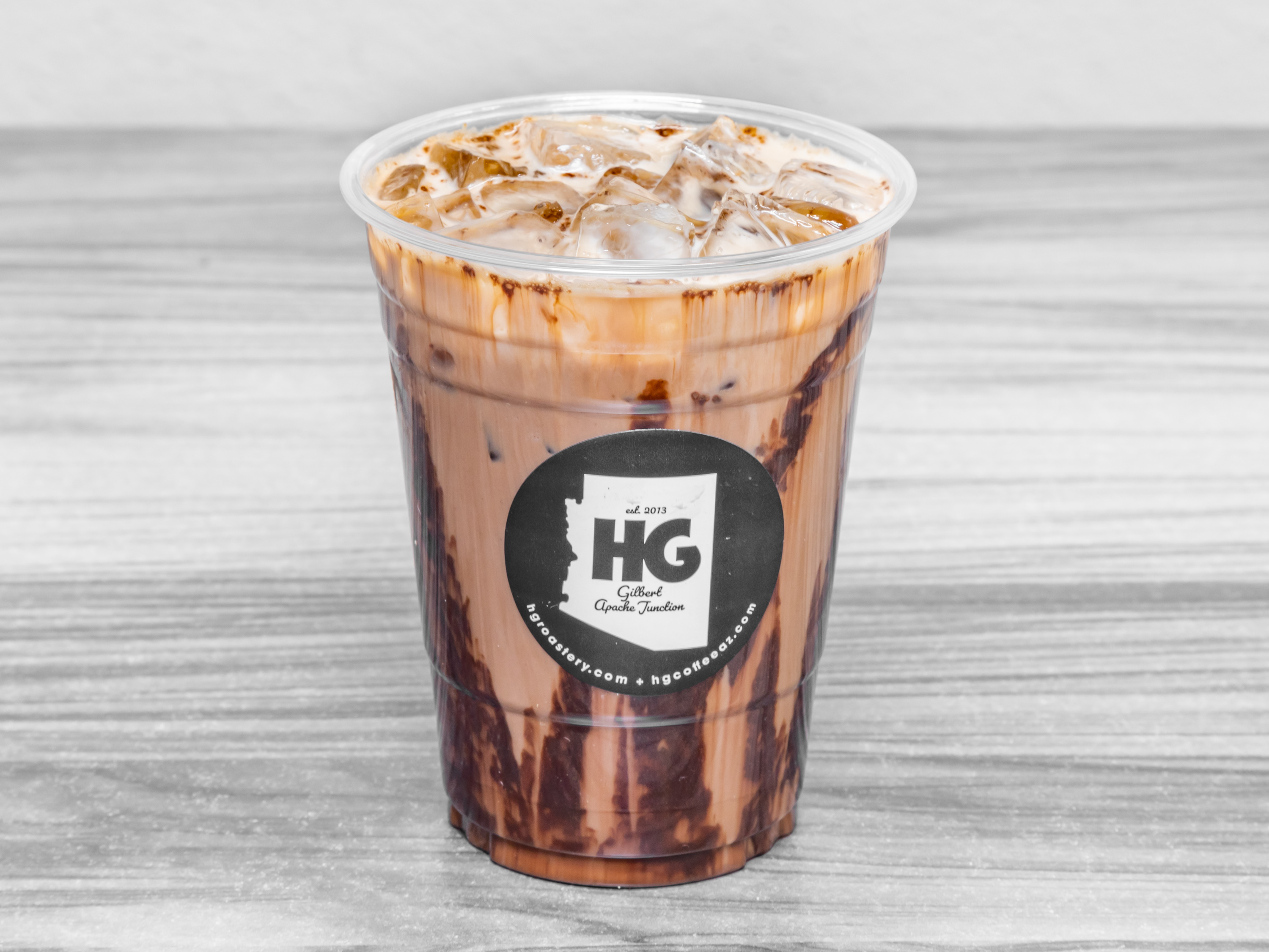 Order Iced Mocha or White Chocolate food online from Hg Coffee store, Apache Junction on bringmethat.com