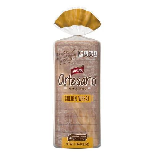 Order Sara Lee · Golden Wheat Artesano Bread (20 oz) food online from United Supermarkets store, Plainview on bringmethat.com