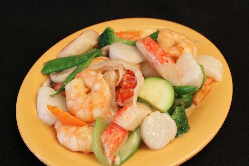 Order 42. Shrimp Egg Foo Young Lunch food online from New Wong Chinese Restaurant store, Wickliffe on bringmethat.com