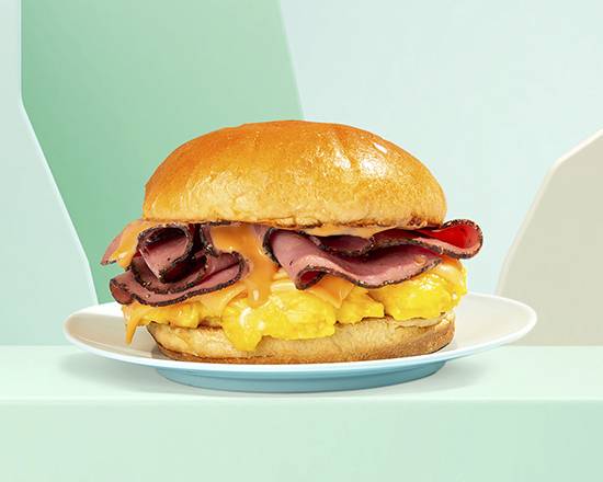 Order Pastrami, Egg and Cheese Sandwich food online from Best Brunch store, San Francisco on bringmethat.com