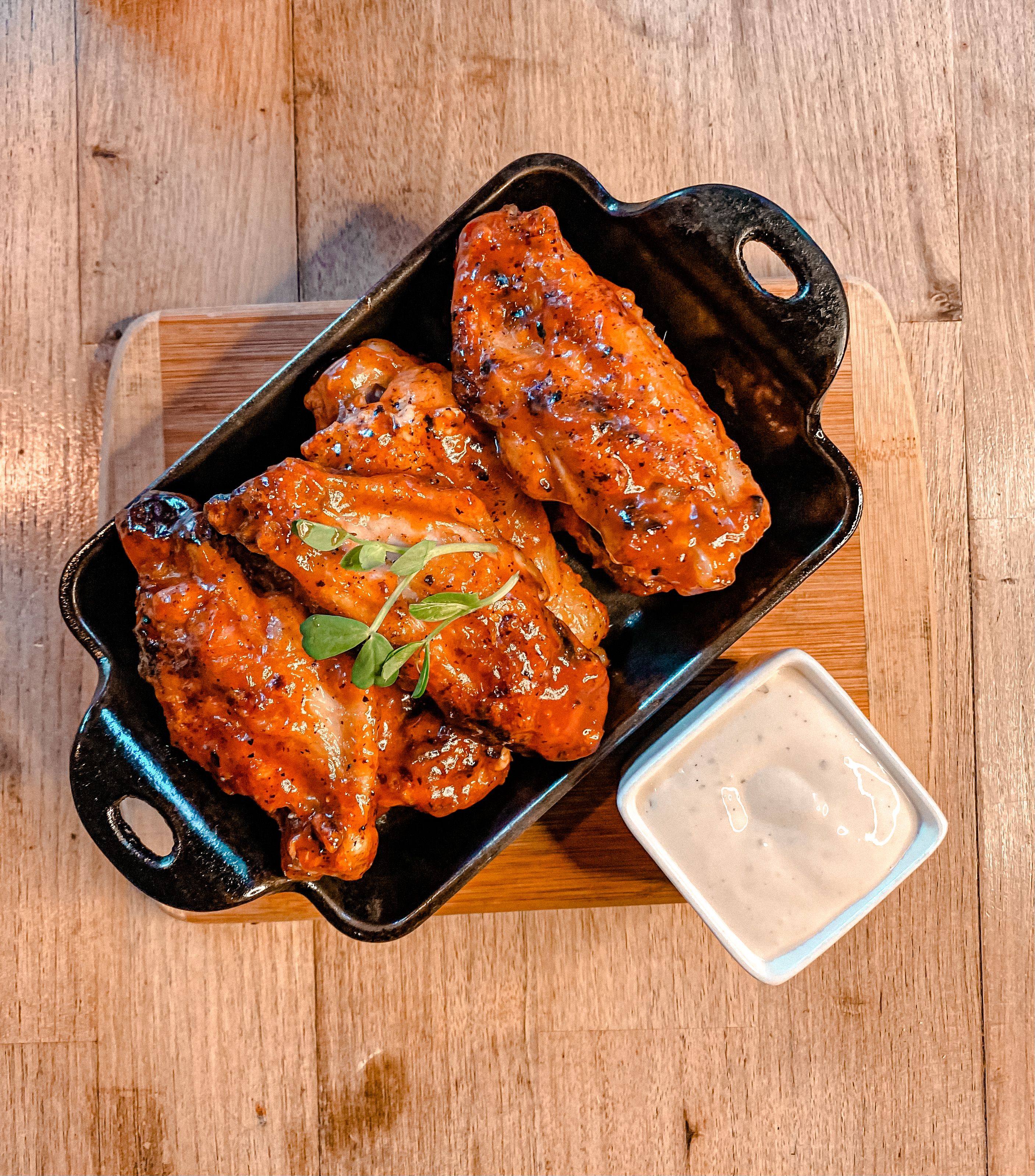Order Wood Oven Wings food online from The Marshal store, New York on bringmethat.com