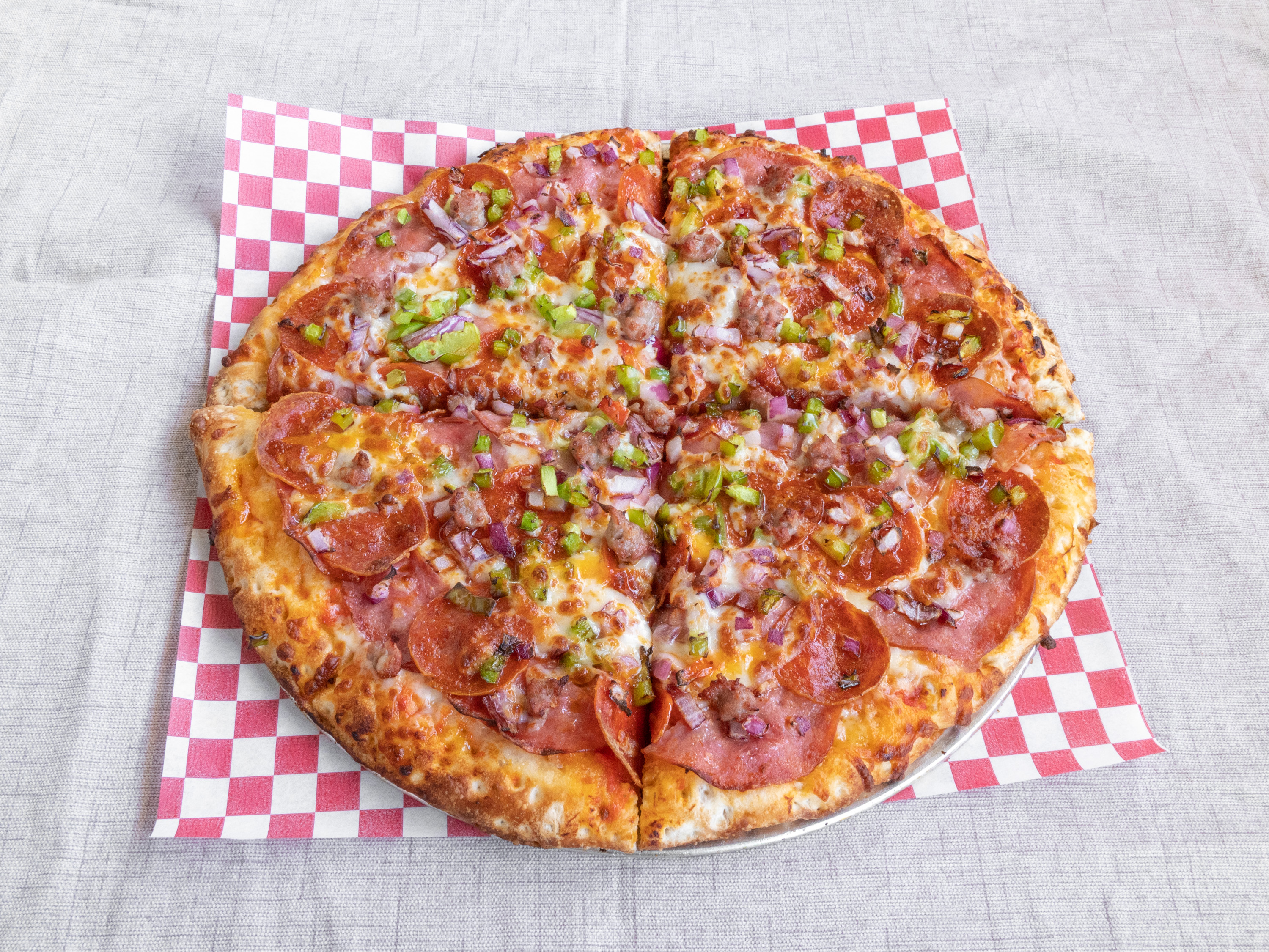 Order Combination Pizza food online from Prime Pizza store, Lodi on bringmethat.com