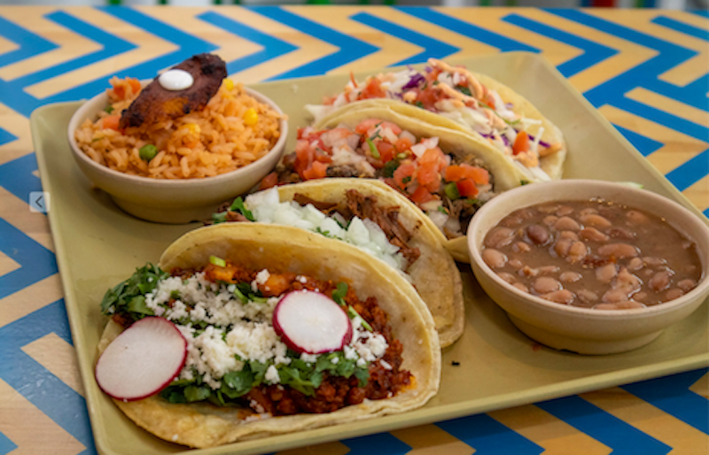 Order 4 Tacos on a Plate (3rd Party) food online from BelAir Cantina - Madison store, Madison on bringmethat.com