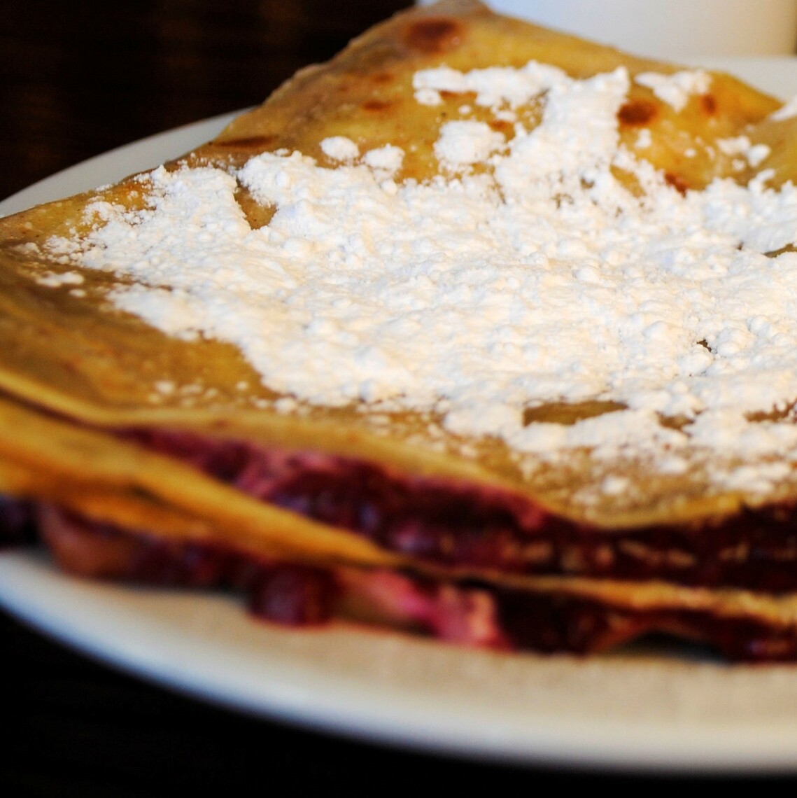 Order Berries and Cream Crepe food online from Whistling Kettle Ballston Spa store, Ballston Spa on bringmethat.com