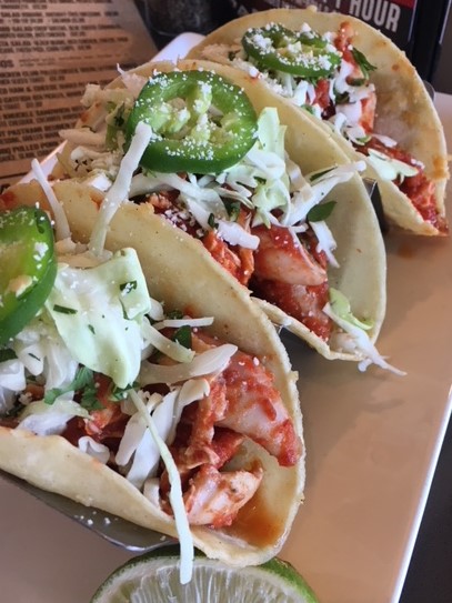 Order Chicken Tinga Tacos  food online from Redwood Rotisserie store, Reno on bringmethat.com