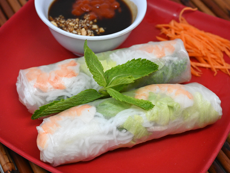 Order 1. Spring Rolls - Goi Cuon food online from Pho Bac Ky store, Tustin on bringmethat.com