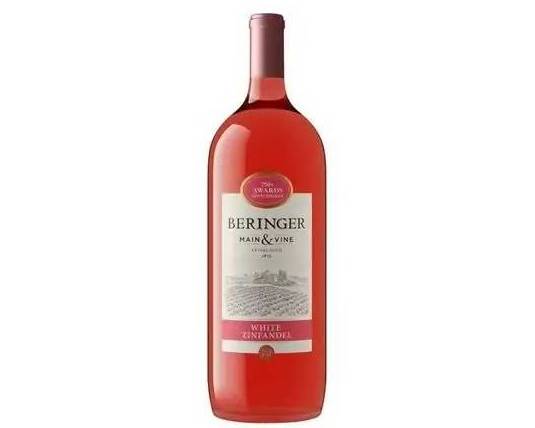 Order Beringer White Zinfandel California, 1.5L rose wine (10.0% ABV) food online from Bushwick store, Brooklyn on bringmethat.com