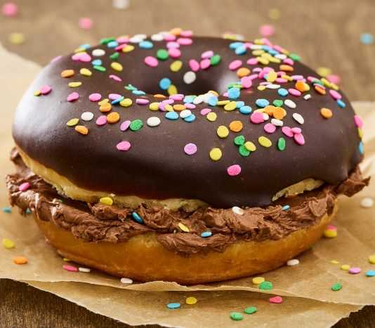 Order Chocolate Birthday Cake Party Bagel food online from Einstein Bros Bagels store, Naperville on bringmethat.com