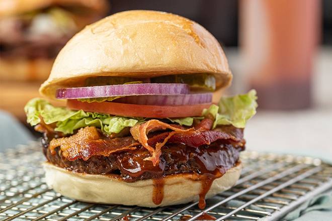 Order BBQ Bacon Burger food online from Ember Smoked Bbq store, Oxford on bringmethat.com