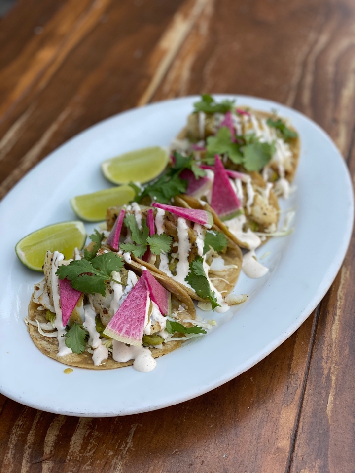 Order Fish Tacos  (GF) food online from The Thirsty Koala store, Astoria on bringmethat.com