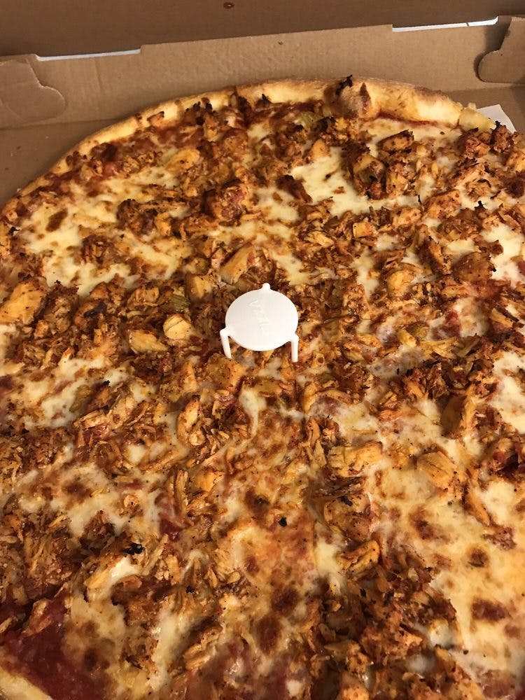 Order Chicken Pizza - Medium food online from Not Ray Pizza store, Brooklyn on bringmethat.com