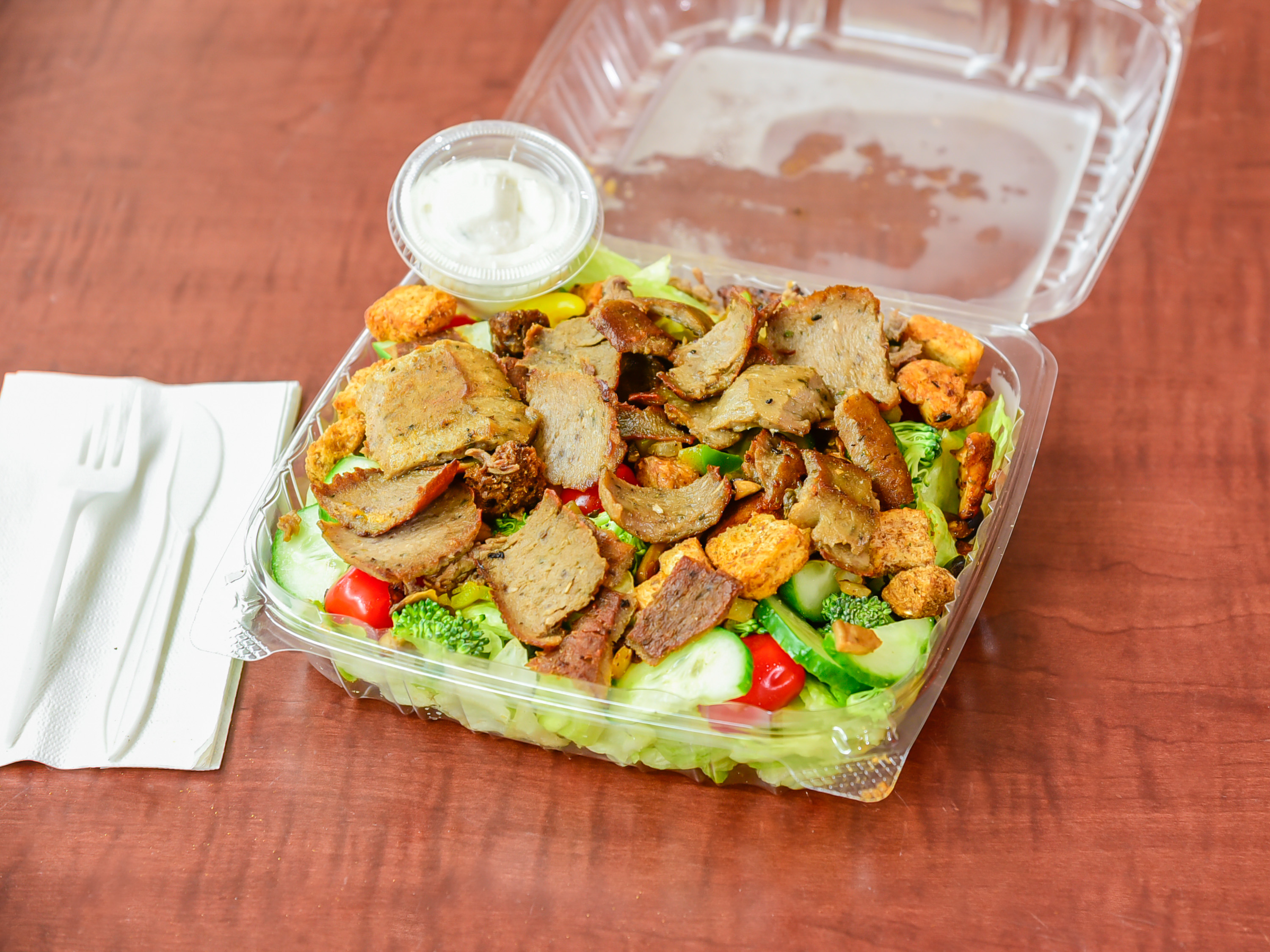 Order Gyro Salad food online from Great Steakout store, Rochester on bringmethat.com