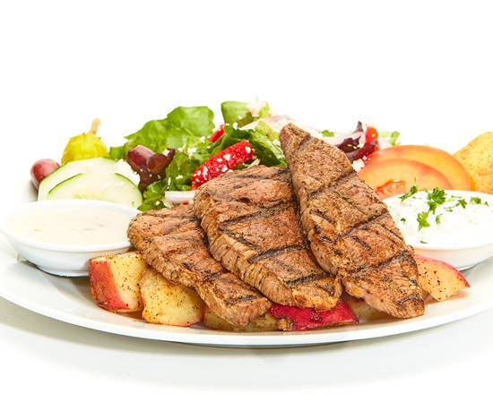 Order Chargrilled Lamb Feast food online from Taziki's Mediterranean Cafe store, Raleigh on bringmethat.com