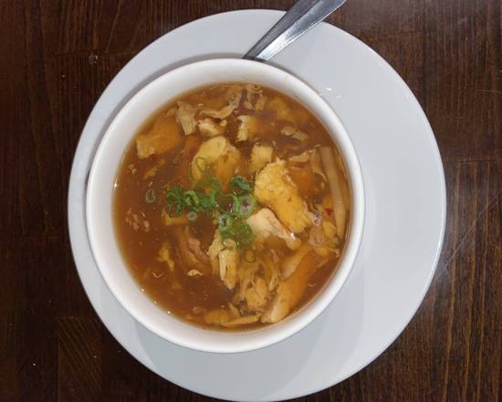 Order Hot & Sour Soup food online from Le Dish Asian Fusion store, Hamilton on bringmethat.com