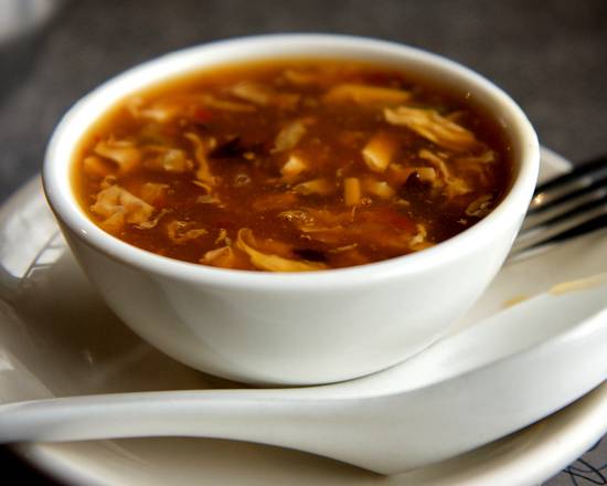 Order Hot & Sour Soup 酸辣湯  ️Spicy food online from Bamboo Garden store, Savannah on bringmethat.com