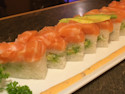 Order Salmon Bliss Pressed Sushi food online from Sushi Mon store, Chicago on bringmethat.com