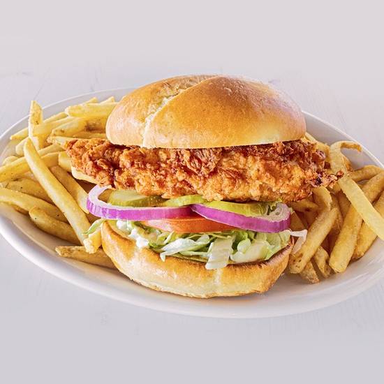 Order Buttermilk Crispy Chicken Sandwich food online from Hurricane Sports Grill store, Wichita on bringmethat.com