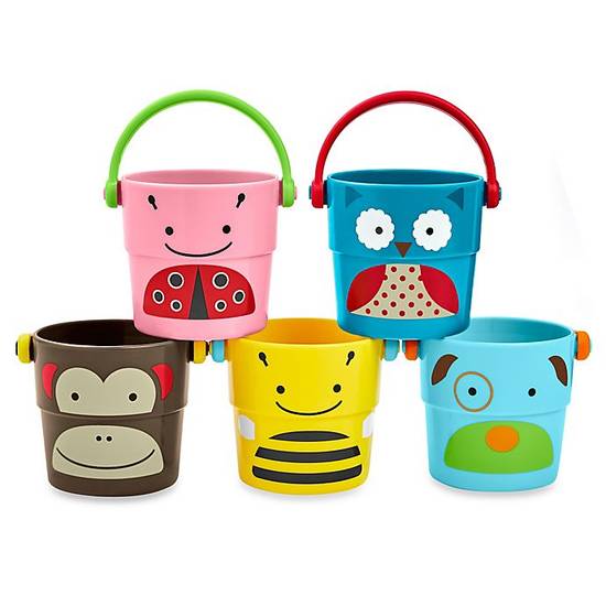 Order SKIP*HOP® 5-Piece Zoo Stack and Pour Buckets food online from Buybuy Baby store, Nashua on bringmethat.com
