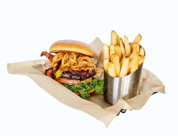 Order Cowboy Burger food online from The Greene Turtle store, Wilmington on bringmethat.com