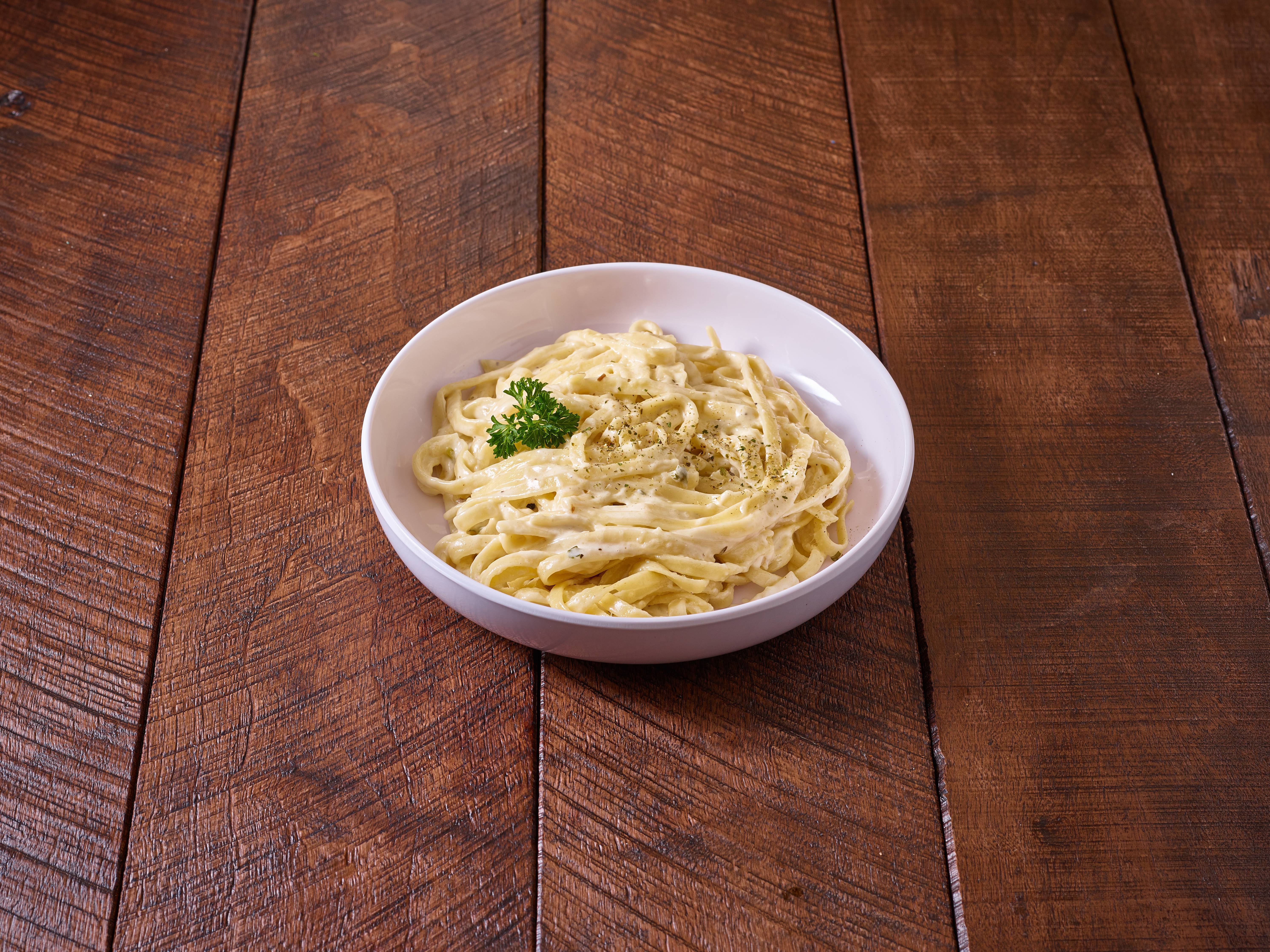 Order Pasta with Homemade Alfredo Sauce food online from North beach pizza store, San Francisco on bringmethat.com