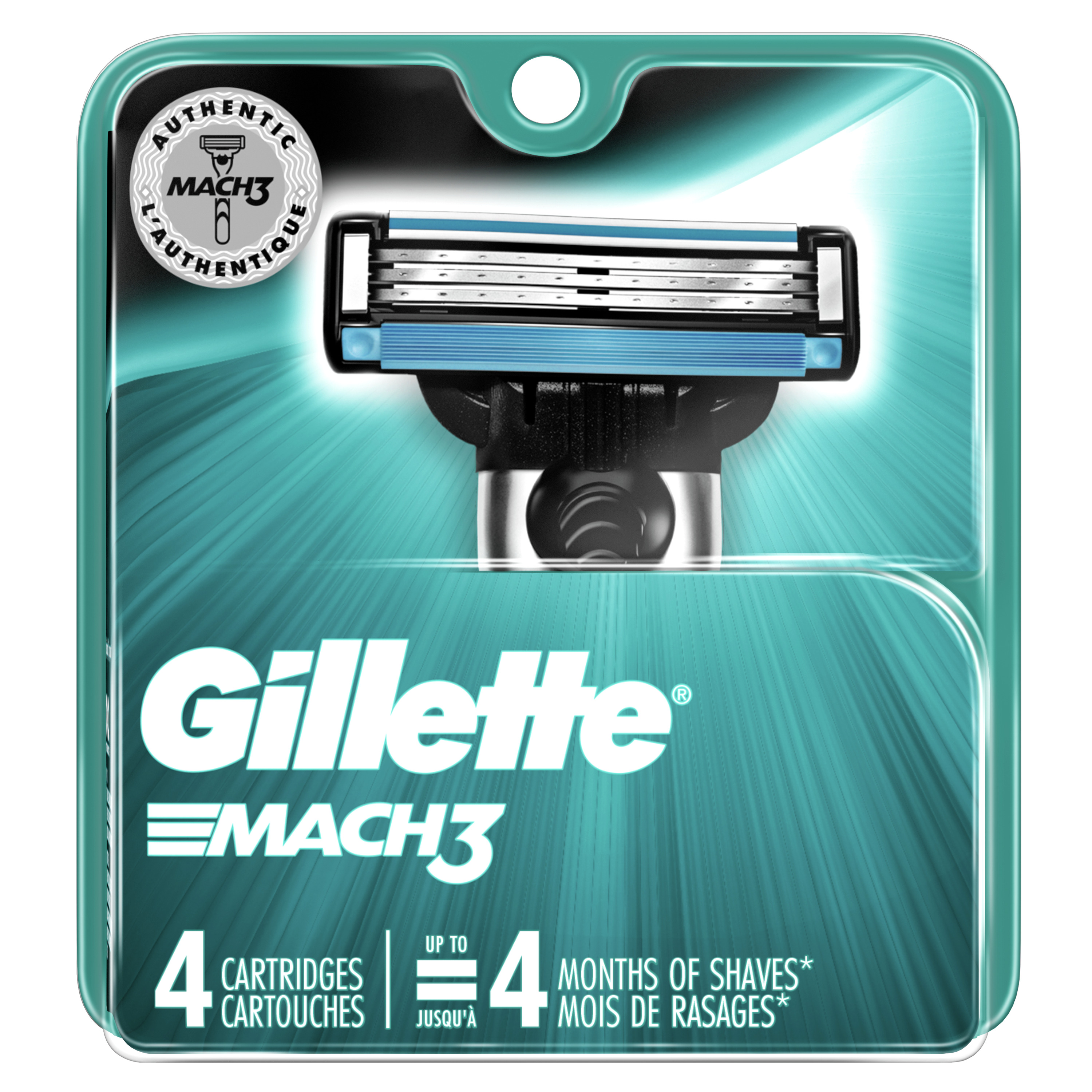 Order Gillette Mach3 Men's Razor Blades Refills - 4 ct food online from Rite Aid store, SUFFOLK on bringmethat.com