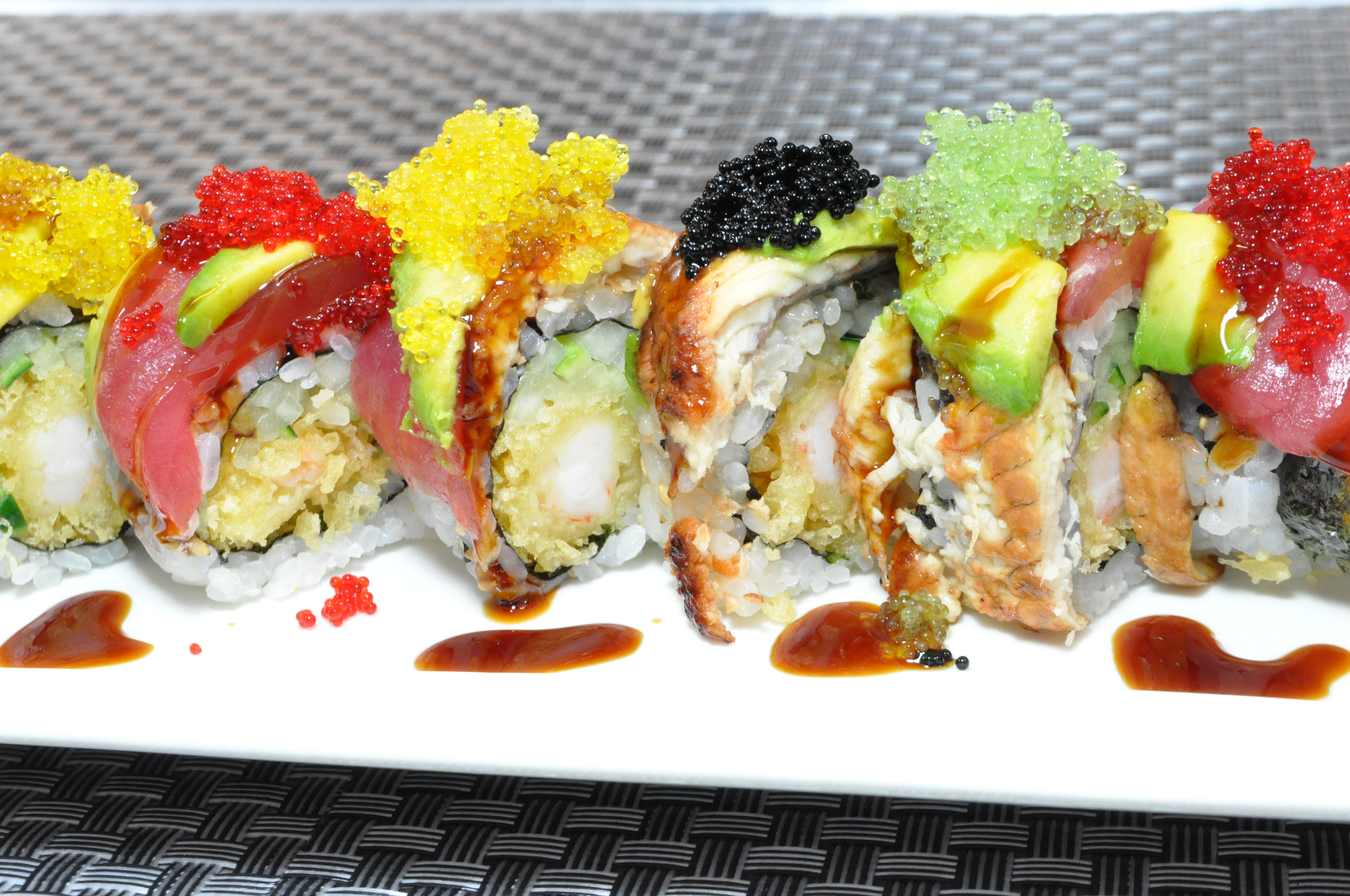 Order Color Dragon Roll food online from Sushi Taku store, Chicago on bringmethat.com