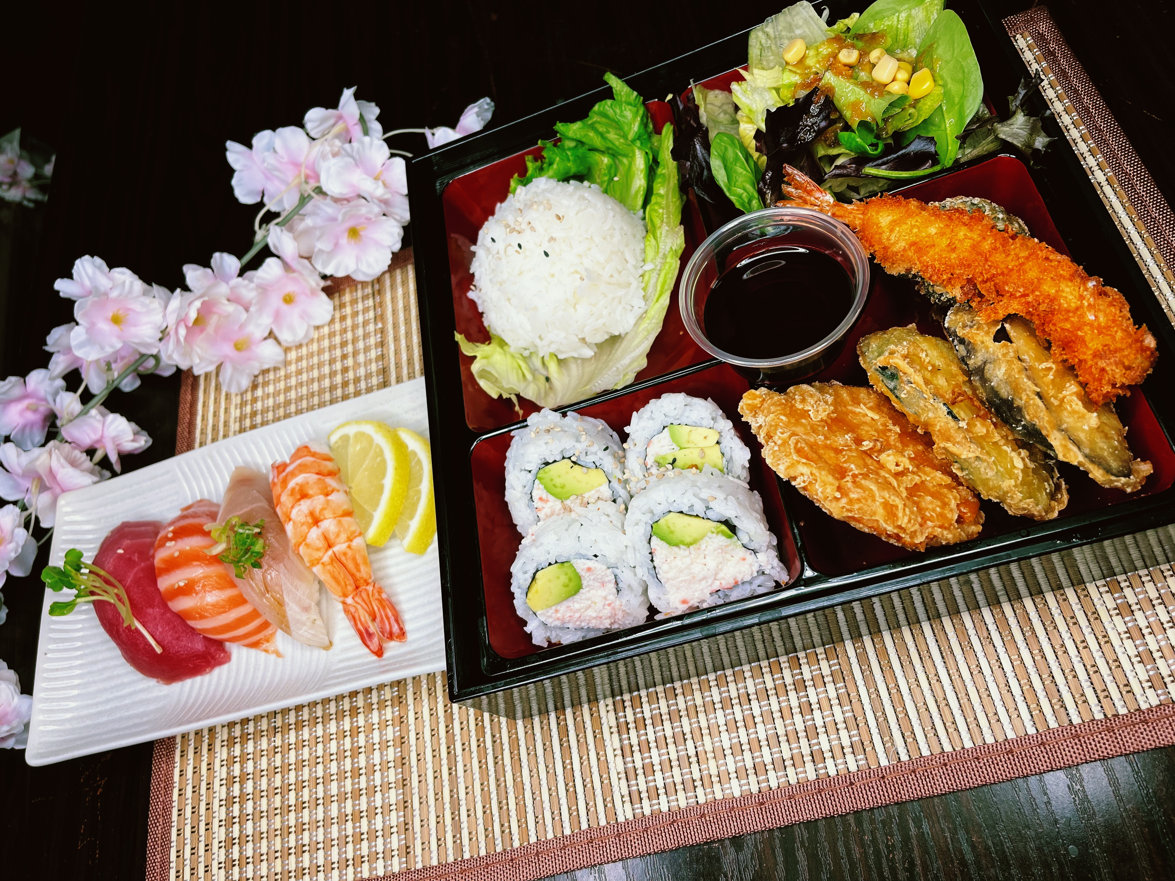 Order 4. Sushi Bento food online from Sushien store, Carson on bringmethat.com